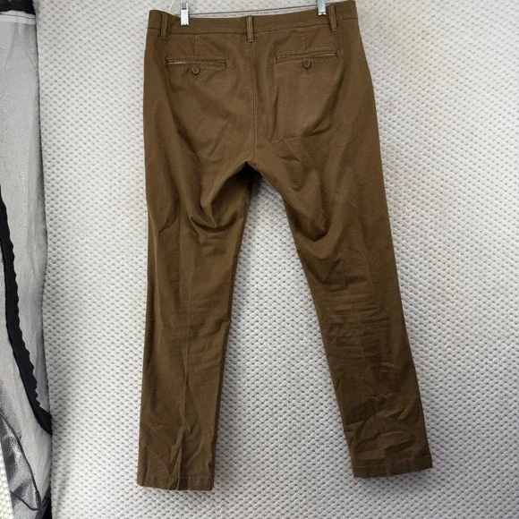 UNTUCKit St Clair Chinos Khaki Brown Mens W35 L32 Cotton Blend Pants - Picture 7 of 9